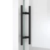 DreamLine Continuum WL61600760VDX09 56-60 in. W x 76 in. H Clear Frameless Sliding Shower Door Matte Black