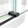 DreamLine Continuum WL61600760VDX09 56-60 in. W x 76 in. H Clear Frameless Sliding Shower Door Matte Black