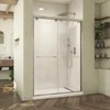 DreamLine Abbey Semi-Frameless Bypass Shower Door 50-54"W x 76"H Brushed Nickel