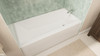 DreamLine Prism 60 x 30 Alcove Bathtub, Right-Hand Drain, White AcrylX