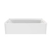 DreamLine Prism 60 x 30 Alcove Bathtub, Right-Hand Drain, White AcrylX