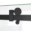 DreamLine Seneca SD64607610VXX09 56-60" W x 76" H Frameless Sliding Shower Door Matte Black