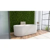 DreamLine Charisma 67" Freestanding Acrylic Bathtub, White, Oil Rubbed Bronze Drain