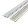 DreamLine Epiphany Edge Trim 94 in. Marble Light Grey Stone Composite 2-pc Kit
