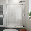 DreamLine Sapphire-V 56-60W x 76H Bypass Shower Door Chrome Clear Glass