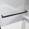DreamLine Sapphire-V 44–48 in. W Bypass Shower Door, Oil Rubbed Bronze, Clear Glass, 76 in. H