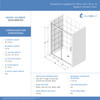 DreamLine Sapphire-V 44–48 in. W Bypass Shower Door, Oil Rubbed Bronze, Clear Glass, 76 in. H