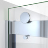 DreamLine Sapphire-V 44-48 in. W x 76 in. H Bypass Shower Door Chrome Clear Glass