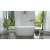 DreamLine Enigma 53" x 29.5" Freestanding Acrylic Bathtub with Matte Black Drain