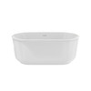 DreamLine Alliance Pro 59" Freestanding White Acrylic Soaking Bathtub BTALX3259C00