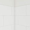 DreamLine DreamStone 42x42 White Subway Pattern Shower Base and Wall Kit