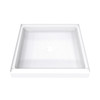 DreamLine DreamStone 42x42 White Subway Pattern Shower Base and Wall Kit