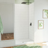 DreamLine DreamStone 34 x 42 in. White Modern Subway Base and Wall Kit