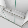 DreamLine Abbey WLDR1648760-04 44-48"W x 76"H Semi-Frameless Bypass Shower Door Brushed Nickel