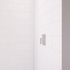 DreamLine DreamStone 36×36 in. White Modern Subway Pattern Shower Base and Wall Kit