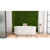 DreamLine Charisma 67" Freestanding Acrylic Bathtub, White w/ Matte Black Drain