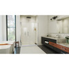 DreamLine Ascend 58 1/2-59 1/2" W x 72" H Frameless Pivot Shower Door Chrome