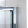 DreamLine Flex 32" Pivot Shower Enclosure with Base and White Wall Kit, Chrome