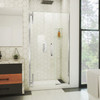 DreamLine Ascend Frameless Pivot Shower Door 42.5-43.5 in. W x 72 in. H Chrome