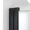 DreamLine Aqua-Q Fold 32" Frameless Bi-Fold Shower Door, Satin Black, Biscuit Acrylic Kit