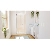 DreamLine Aqua-Q Fold 32x32x76.75 in. Frameless Bi-Fold Shower Door Chrome with Biscuit Acrylic Kit