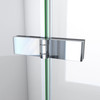 DreamLine Aqua-Q Fold 32x32x76.75 Frameless Bi-Fold Shower Door Chrome with White Acrylic Kit