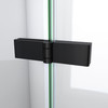 DreamLine Aqua-Q Fold 36x36x76.75 Frameless Bi-Fold Shower Door Satin Black Biscuit Acrylic