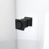 DreamLine Aqua-Q Fold 36x36x76.75 Frameless Bi-Fold Shower Door Satin Black Biscuit Acrylic
