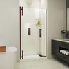 DreamLine Ascend 38.5-39.5 in. W x 72 in. H Frameless Pivot Shower Door, Oil Rubbed Bronze