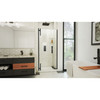 DreamLine Ascend 32-33 in. W x 72 in. H Frameless Pivot Shower Door, Satin Black