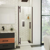 DreamLine Ascend Frameless Pivot Shower Door 27 1/4–28 in. W x 72 in. H Oil Rubbed Bronze