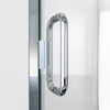 DreamLine Alliance Swing Shower Door 30W x 72.625H Semi-Frameless Matte Black Clear Glass