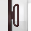 DreamLine Alliance Swing Shower Door 30W x 72.625H Semi-Frameless Matte Black Clear Glass