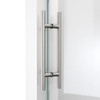 DreamLine Enigma-X 68-72 in. W x 76 in. H Clear Sliding Shower Door Brushed Stainless Steel