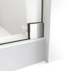 DreamLine Enigma-X 56-60 in. W x 76 in. H Clear Sliding Shower Door Polished Stainless Steel