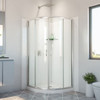 DreamLine Prime 38x38x78.75 Shower Enclosure Kit with Base, Satin Black Frame, Clear Glass