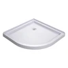 DreamLine Prime 33x33 Shower Enclosure Kit with Base, Brushed Nickel, Clear Glass