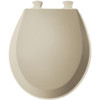 Bemis B500EC006 500EC006 Molded Wood Round Toilet Seat With Easy Clean and Change Hinge, Bone 