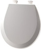 Bemis B500EC062  Toilet Seat with Easy Clean & Change Hinges, ROUND, Durable Enameled Wood, Ice Grey