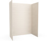 Swanstone Modern Subway Tile Glue-Up Shower Wall Kit 32x62x84 Mountain Mist