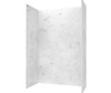 Swanstone Traditional Subway Tile Glue-Up Shower Wall Kit 36x50x96 Carrara