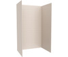 Swanstone Metro Subway Tile Glue-Up Shower Wall Kit 32x50x84 Tahiti White