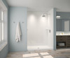 Swanstone SS-4260 42 x 60 Alcove Shower Pan with Center Drain, White