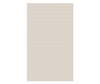 Swanstone Metro Subway Tile 50 x 84 Glue-Up Bathtub & Shower Wall Panel, Bisque