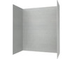 Swanstone Modern Subway Tile Glue Up Tub Wall Kit 32x62x72 Ash Gray MSMK723262.203