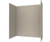 Swanstone Modern Subway Tile Glue-Up Bathtub and Shower Wall Kit 36 x 50 x 72 Limestone