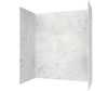 Swanstone Modern Subway Tile Glue-Up Bathtub and Shower Wall Kit, 32 x 50 x 72, Carrara