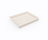 Swanstone SS-3442 34 x 42 Alcove Shower Pan with Center Drain, Tahiti White