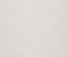 Swanstone Metro Subway Tile Glue-Up Bathtub & Shower Single Wall Panel, 34 x 84, White
