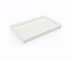 Swanstone SS-3454 34 x 54 Alcove Shower Pan with Center Drain, Carrara